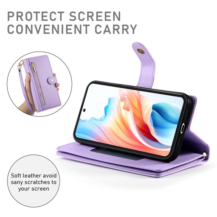 For Xiaomi 17 Nine Card-slot Zipper Wallet Bag Leather Phone Case