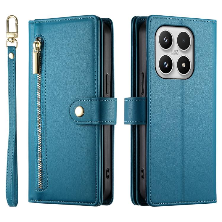 For Xiaomi 17 Nine Card-slot Zipper Wallet Bag Leather Phone Case