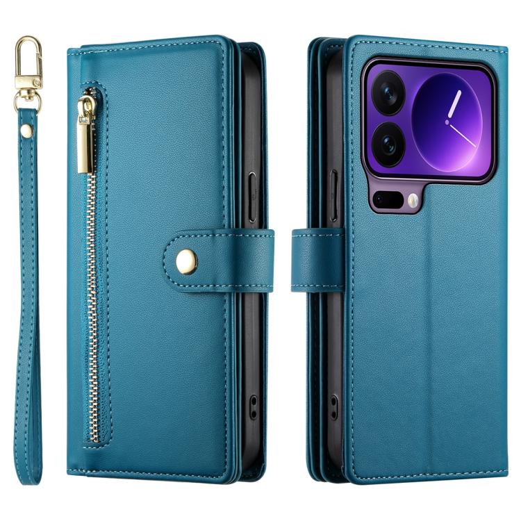For Xiaomi 17 Pro Nine Card-slot Zipper Wallet Bag Leather Phone Case