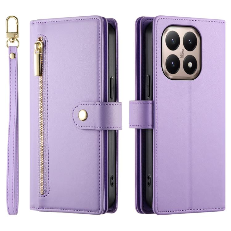 For Xiaomi 15T 5G Nine Card-slot Zipper Wallet Bag Leather Phone Case