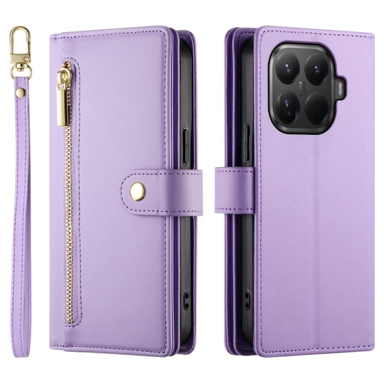 For Xiaomi 15T Pro 5G Nine Card-slot Zipper Wallet Bag Leather Phone Case