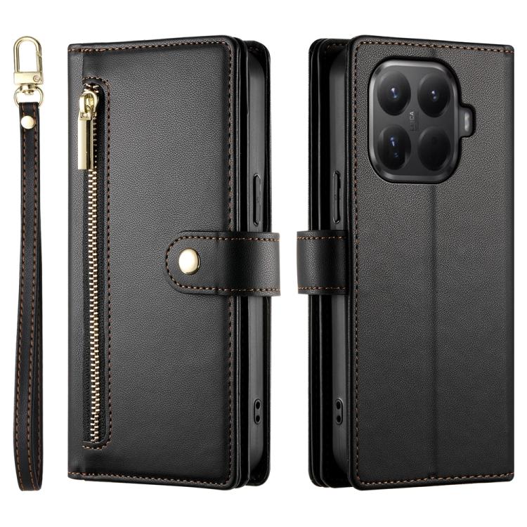 For Xiaomi 15T Pro 5G Nine Card-slot Zipper Wallet Bag Leather Phone Case
