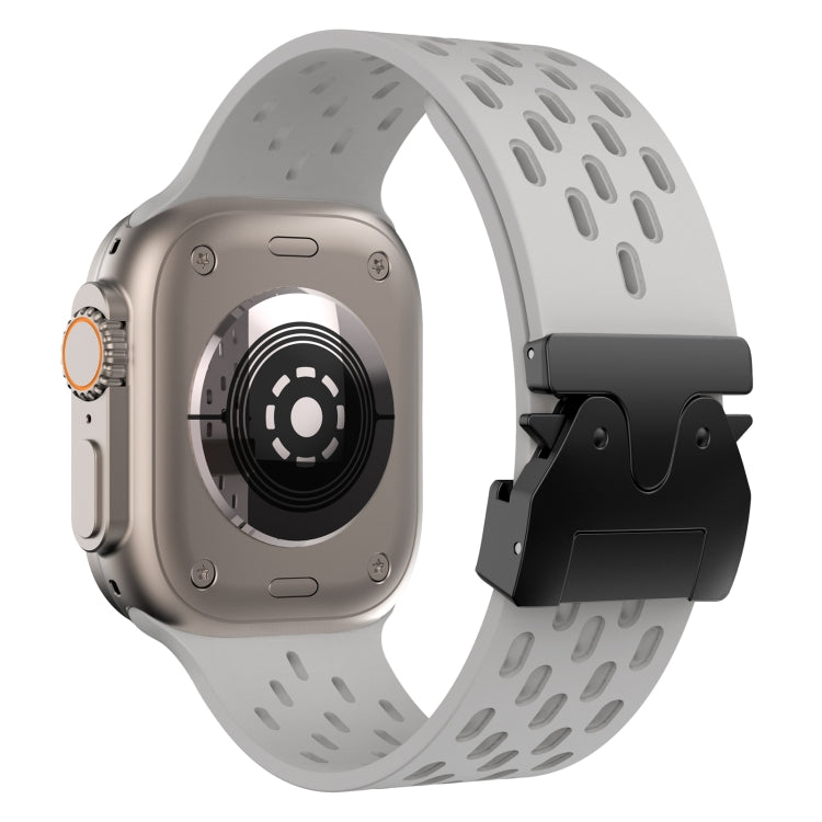 For Apple Watch 46mm / 49mm / 45mm / 44mm Mesh Silicone Buckle Watch Band