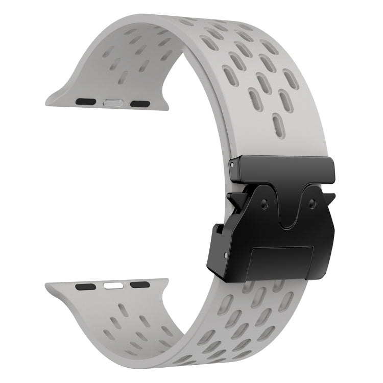 For Apple Watch 46mm / 49mm / 45mm / 44mm Mesh Silicone Buckle Watch Band