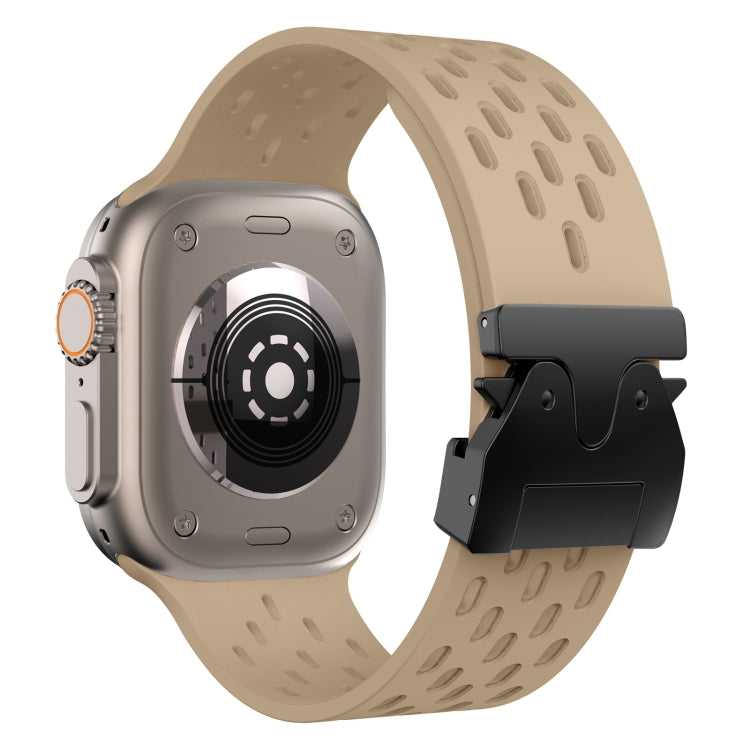 For Apple Watch 46mm / 49mm / 45mm / 44mm Mesh Silicone Buckle Watch Band