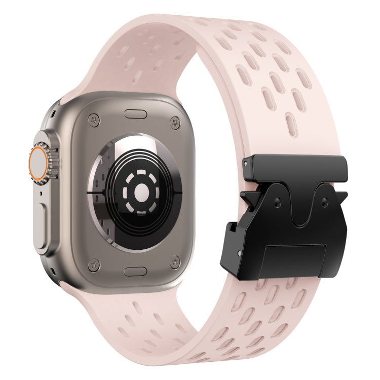For Apple Watch 46mm / 49mm / 45mm / 44mm Mesh Silicone Buckle Watch Band