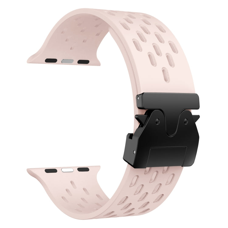For Apple Watch 46mm / 49mm / 45mm / 44mm Mesh Silicone Buckle Watch Band