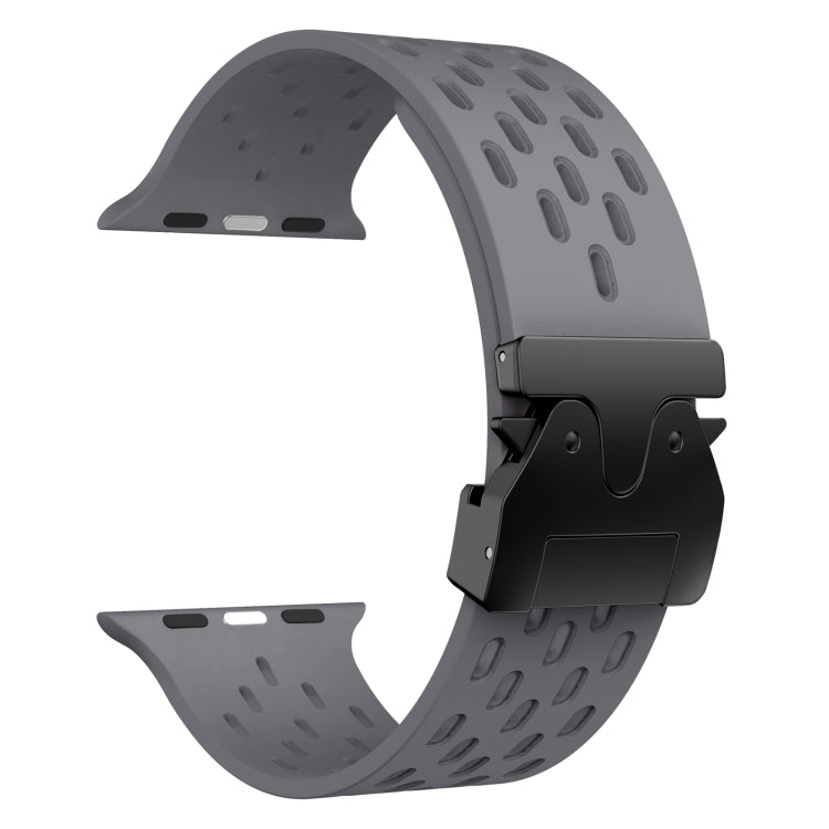 For Apple Watch 46mm / 49mm / 45mm / 44mm Mesh Silicone Buckle Watch Band