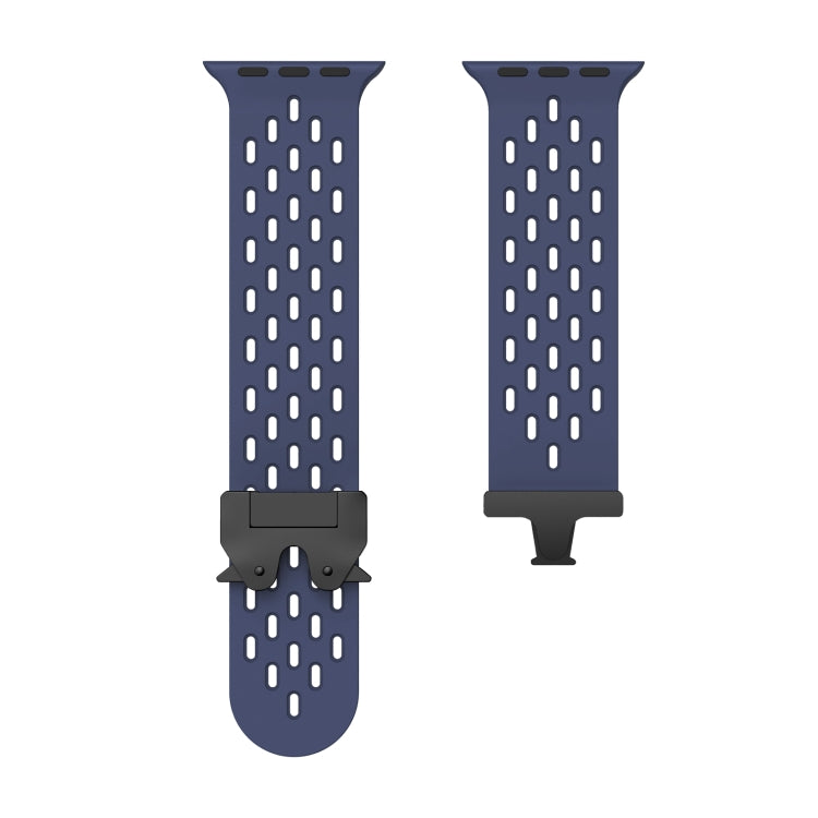 For Apple Watch 46mm / 49mm / 45mm / 44mm Mesh Silicone Buckle Watch Band