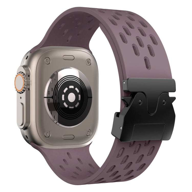 For Apple Watch 46mm / 49mm / 45mm / 44mm Mesh Silicone Buckle Watch Band