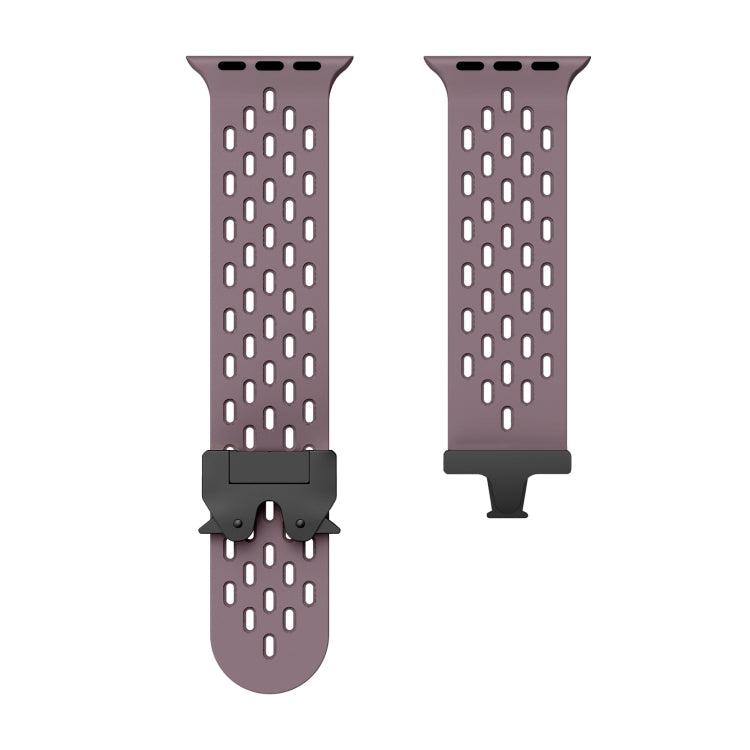 For Apple Watch 46mm / 49mm / 45mm / 44mm Mesh Silicone Buckle Watch Band