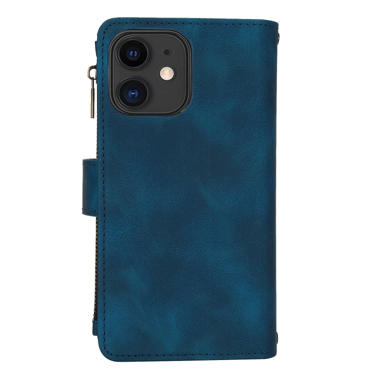 For iPhone 11 Dream 9-Card Zipper Wallet RFID Leather Phone Case with Lanyard