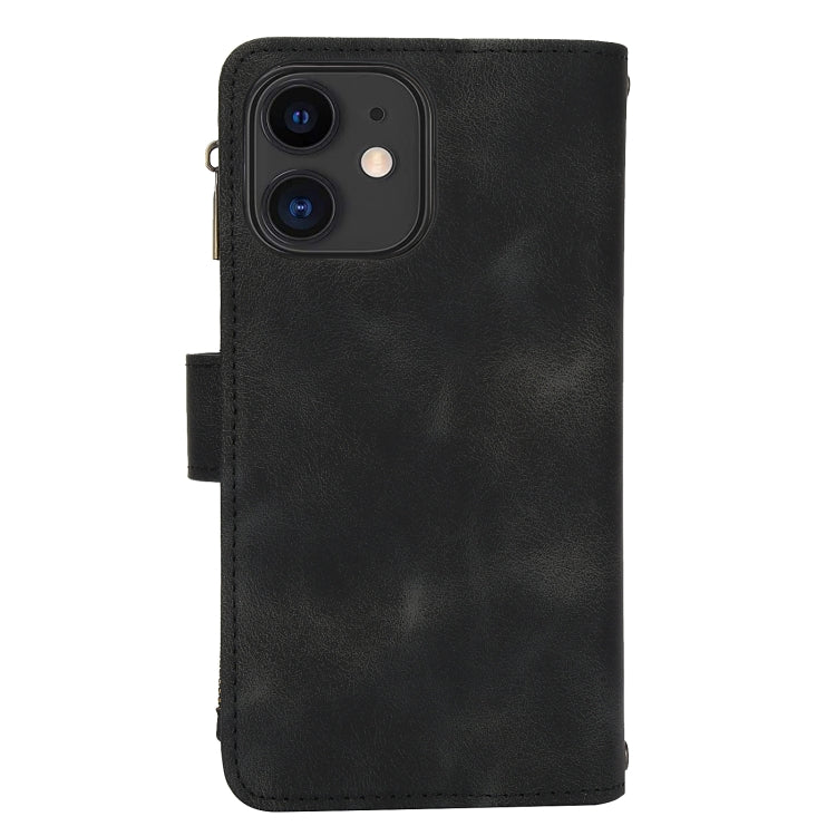 For iPhone 11 Dream 9-Card Zipper Wallet RFID Leather Phone Case with Lanyard