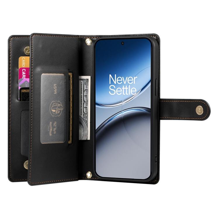 For OnePlus 13R / Ace 5 / Ace 5 Pro Nine Card-slot Zipper Wallet Bag Leather Phone Case