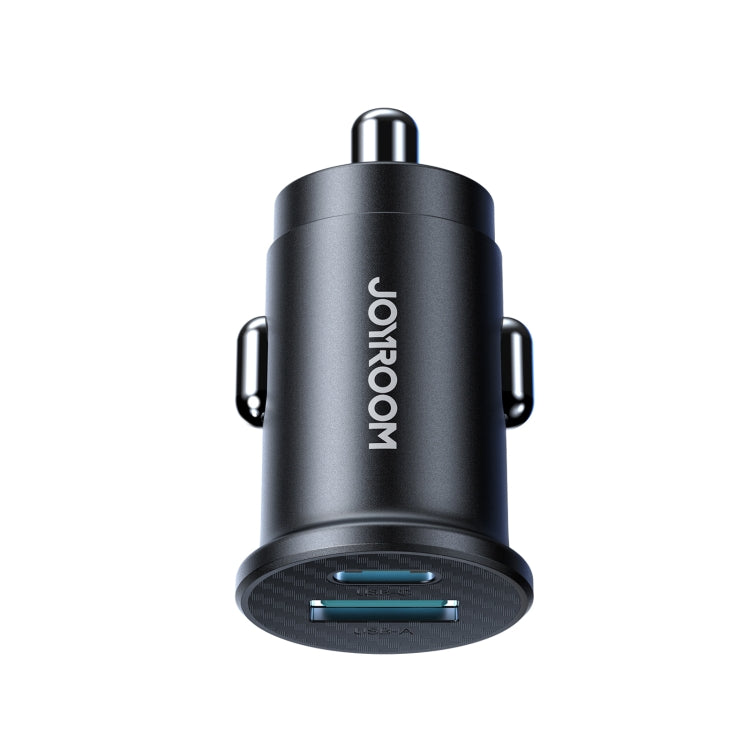 JOYROOM JR-CCN16 15W USB-A and USB-C Mini Car Charger - Black