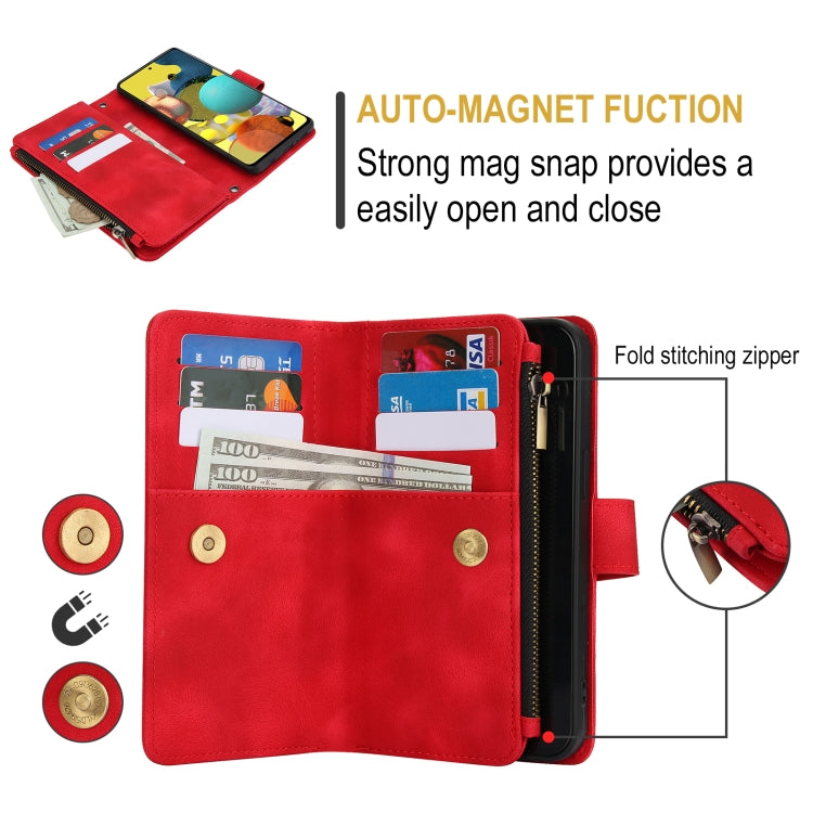 For Samsung Galaxy S20 5G Dream 9-Card Zipper Wallet RFID Leather Phone Case with Lanyard