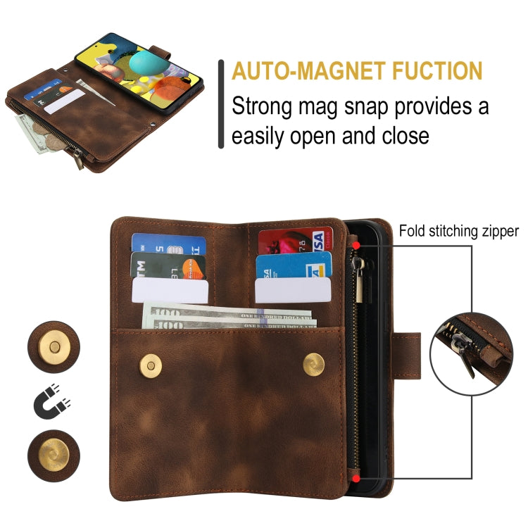 For Samsung Galaxy S20 5G Dream 9-Card Zipper Wallet RFID Leather Phone Case with Lanyard