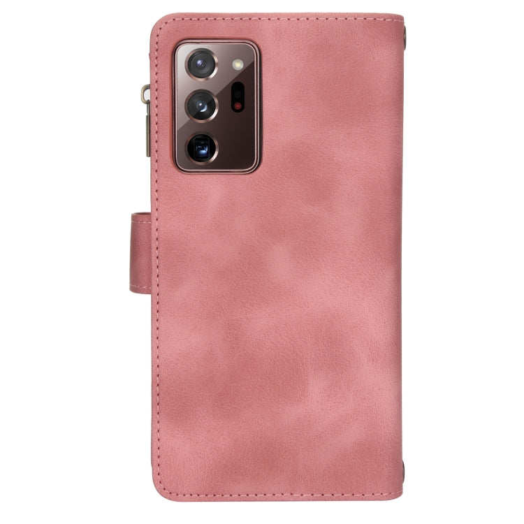 For Samsung Galaxy S20 FE Dream 9-Card Zipper Wallet RFID Leather Phone Case with Lanyard