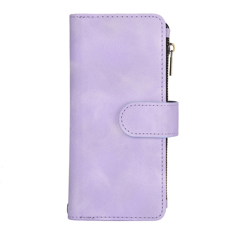For Samsung Galaxy S20 FE Dream 9-Card Zipper Wallet RFID Leather Phone Case with Lanyard