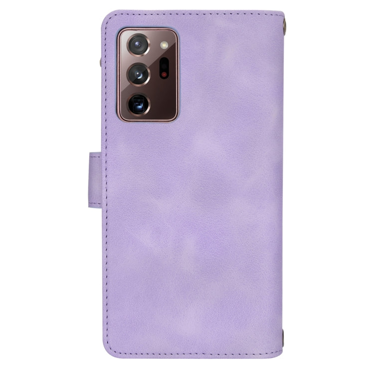 For Samsung Galaxy S20 FE Dream 9-Card Zipper Wallet RFID Leather Phone Case with Lanyard