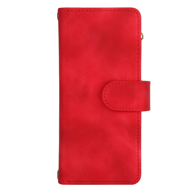 For Samsung Galaxy S22 5G Dream 9-Card Zipper Wallet RFID Leather Phone Case with Lanyard