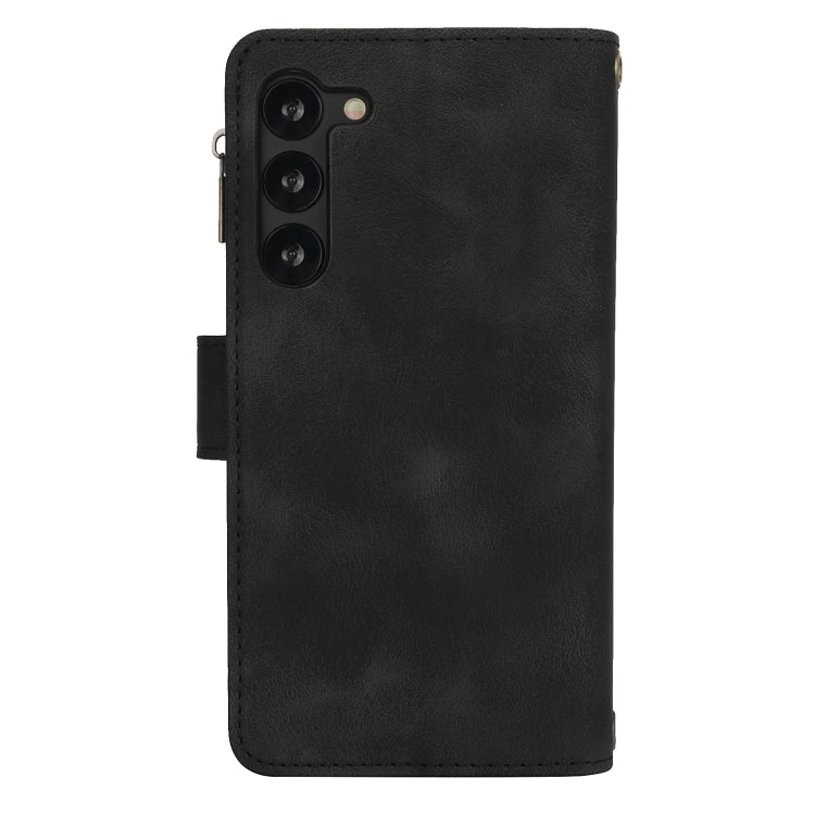 For Samsung Galaxy S23 5G Dream 9-Card Zipper Wallet RFID Leather Phone Case with Lanyard