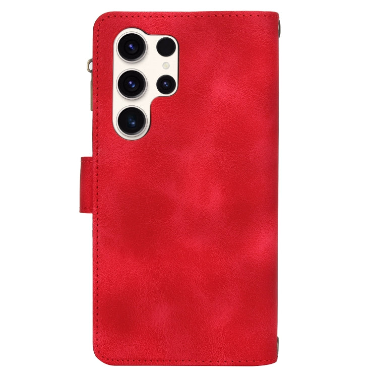 For Samsung Galaxy S23 Ultra 5G Dream 9-Card Zipper Wallet RFID Leather Phone Case with Lanyard