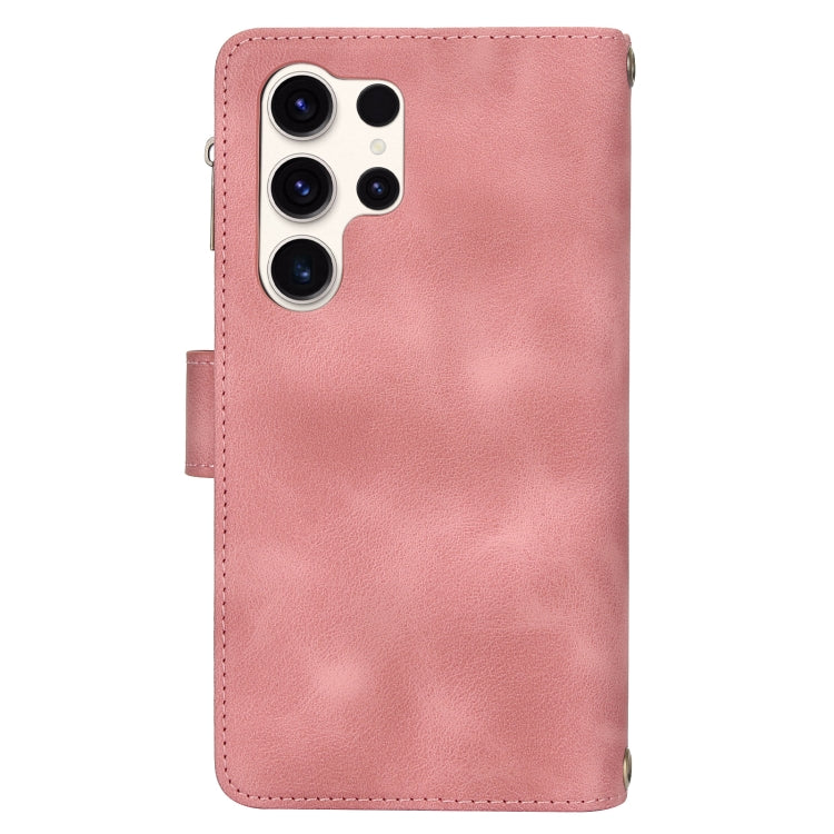 For Samsung Galaxy S23 Ultra 5G Dream 9-Card Zipper Wallet RFID Leather Phone Case with Lanyard