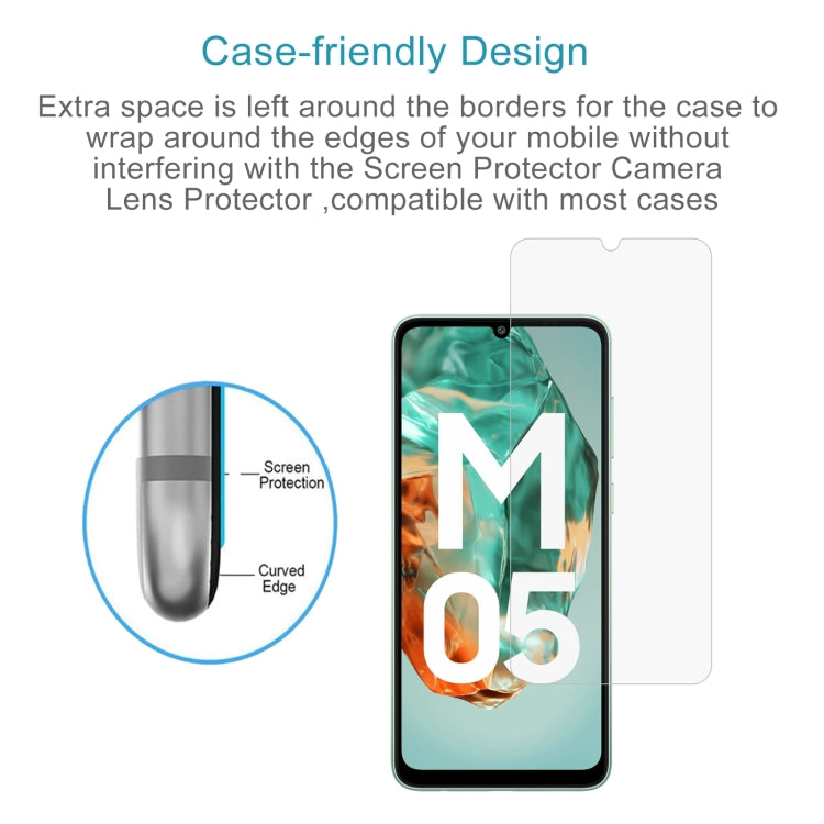 For Samsung Galaxy M05 / F05 10pcs 0.26mm 9H 2.5D Tempered Glass Film