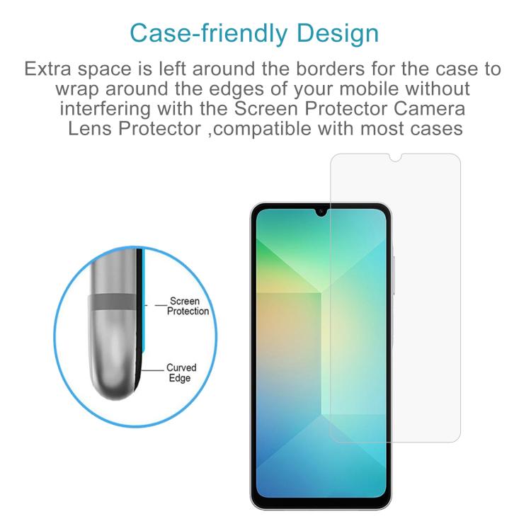 For Samsung Galaxy A07 5G 10pcs 0.26mm 9H 2.5D Tempered Glass Film