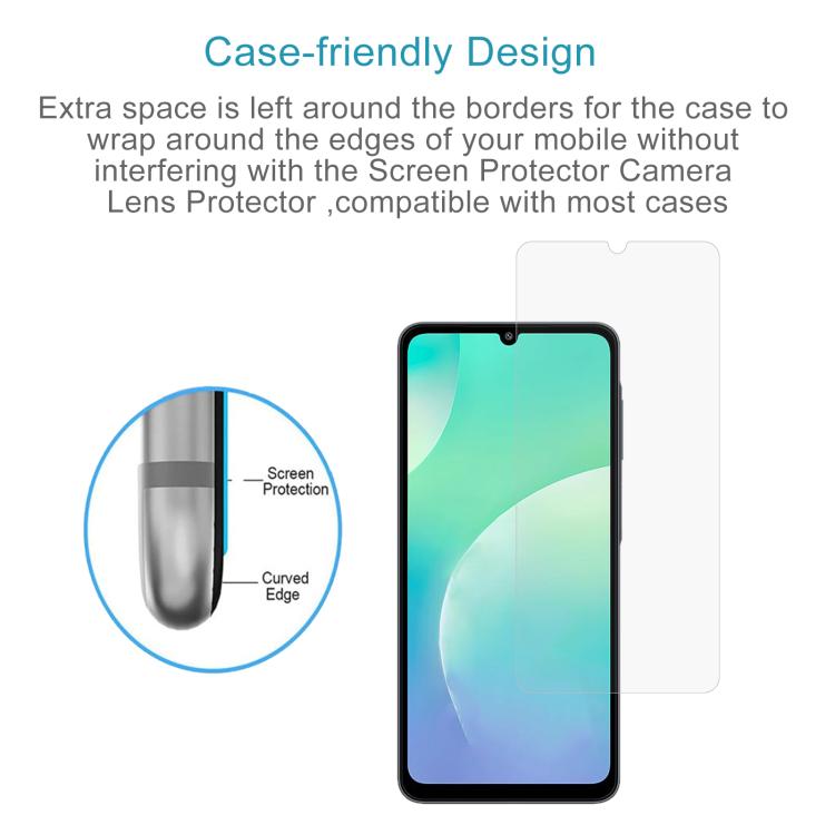 For Samsung Galaxy M07 4G 10pcs 0.26mm 9H 2.5D Tempered Glass Film