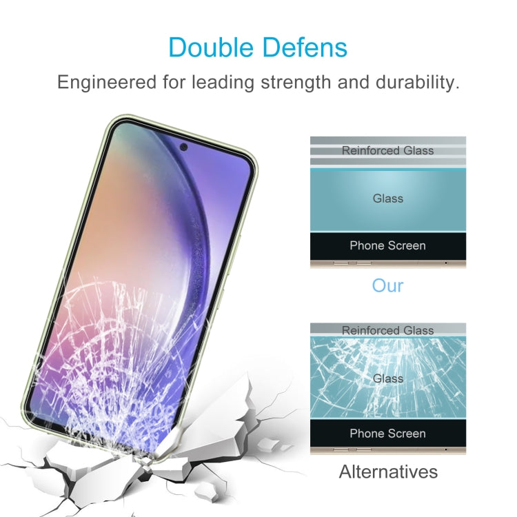 For Samsung Galaxy A56 5G 50pcs 0.26mm 9H 2.5D Tempered Glass Film