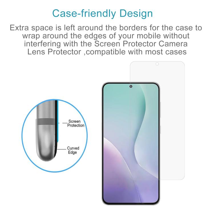 For Samsung Galaxy M56 5G 50pcs 0.26mm 9H 2.5D Tempered Glass Film