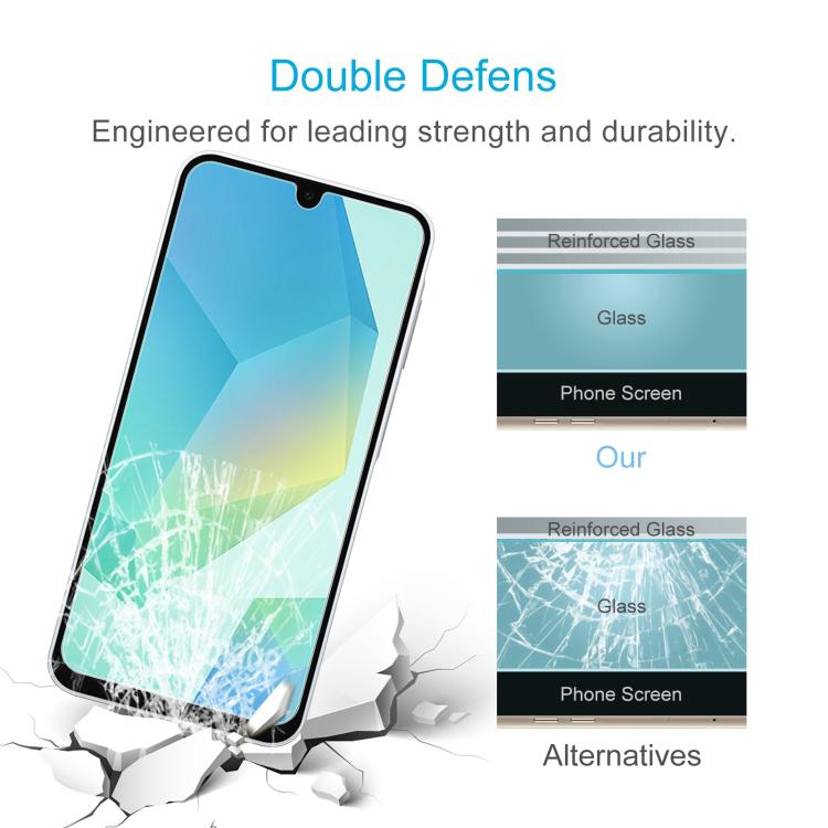 For Samsung Galaxy A17 5G 50pcs 0.26mm 9H 2.5D Tempered Glass Film
