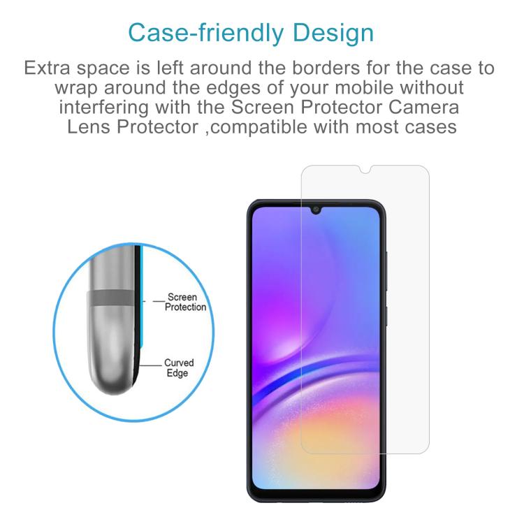 For Samsung Galaxy A07 4G 50pcs 0.26mm 9H 2.5D Tempered Glass Film