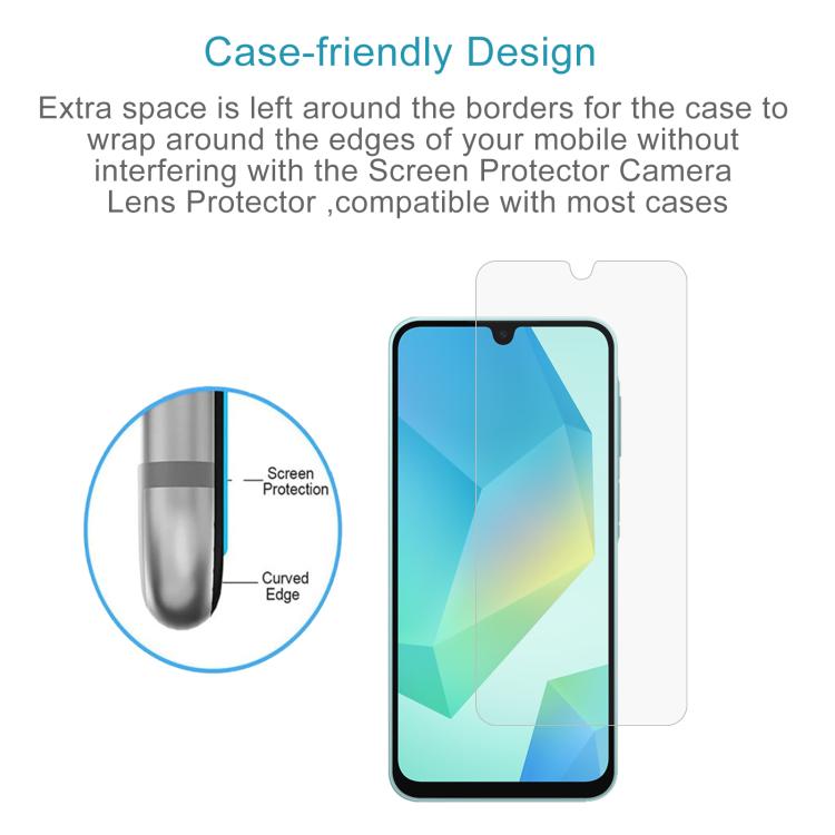 For Samsung Galaxy A17 4G 50pcs 0.26mm 9H 2.5D Tempered Glass Film