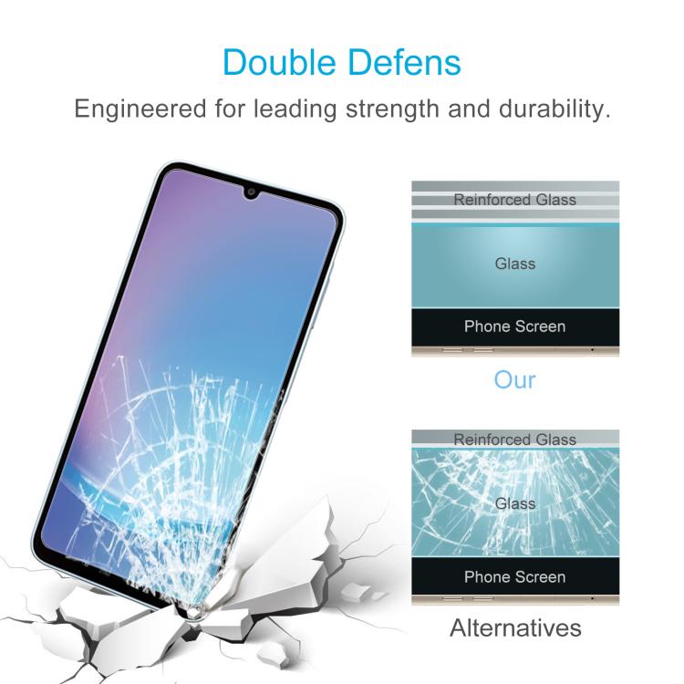 For Samsung Galaxy A25e 50pcs 0.26mm 9H 2.5D Tempered Glass Film