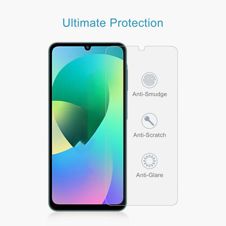For Samsung Galaxy F07 4G 50pcs 0.26mm 9H 2.5D Tempered Glass Film