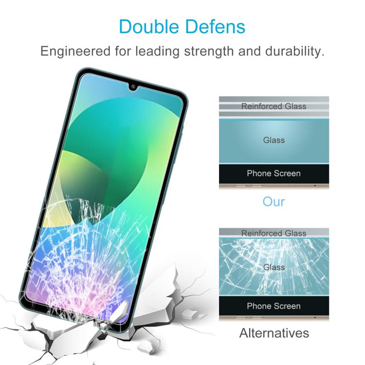 For Samsung Galaxy F07 4G 50pcs 0.26mm 9H 2.5D Tempered Glass Film
