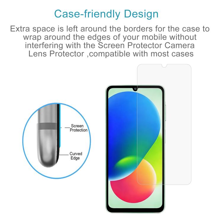 For Galaxy F07e 4G 50pcs 0.26mm 9H 2.5D Tempered Glass Film