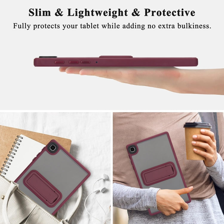 For Samsung Galaxy Tab A7 Lite Skin Feel Holder PC Hybrid TPU Tablet Case