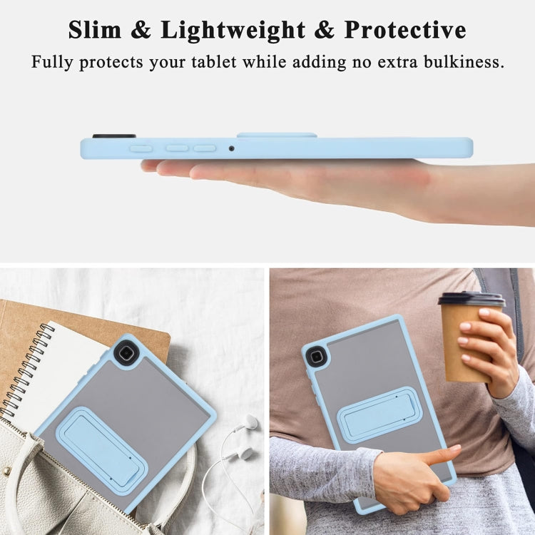 For Samsung Galaxy Tab A7 Lite Skin Feel Holder PC Hybrid TPU Tablet Case