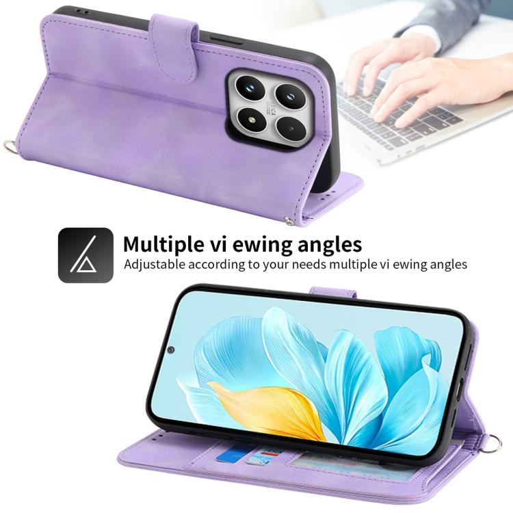 For Xiaomi 17 Skin Feel Flowers Embossed Wallet Leather Phone Case
