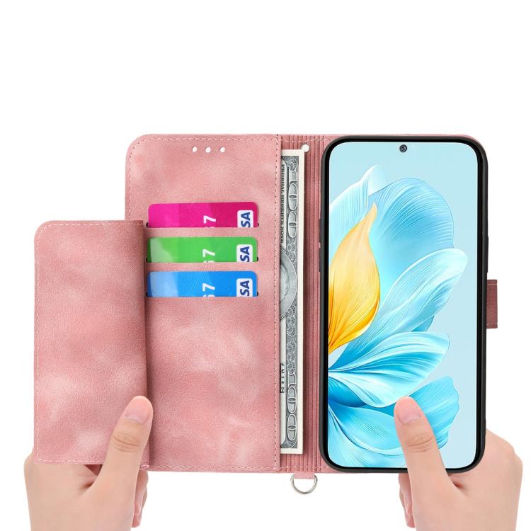 For Xiaomi 17 Skin Feel Flowers Embossed Wallet Leather Phone Case