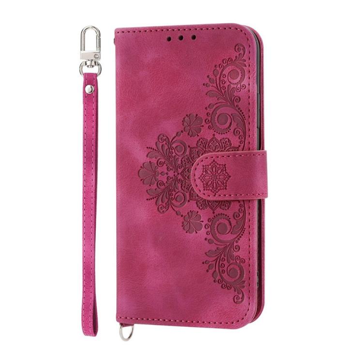For Xiaomi 17 Skin Feel Flowers Embossed Wallet Leather Phone Case