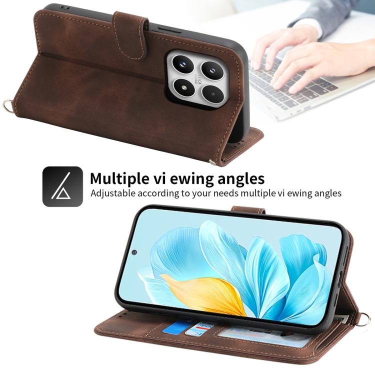 For Xiaomi 17 Skin Feel Flowers Embossed Wallet Leather Phone Case
