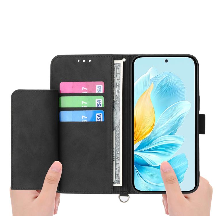 For Xiaomi 17 Skin Feel Flowers Embossed Wallet Leather Phone Case