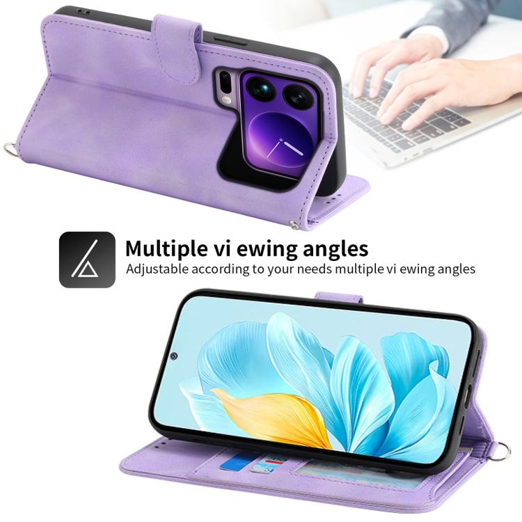 For Xiaomi 17 Pro Max Skin Feel Flowers Embossed Wallet Leather Phone Case
