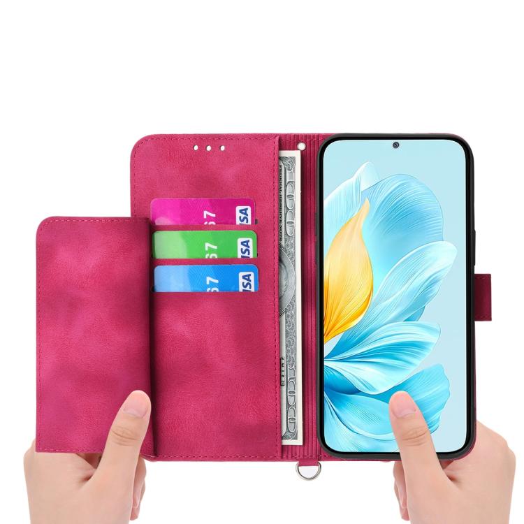 For Xiaomi 17 Pro Max Skin Feel Flowers Embossed Wallet Leather Phone Case