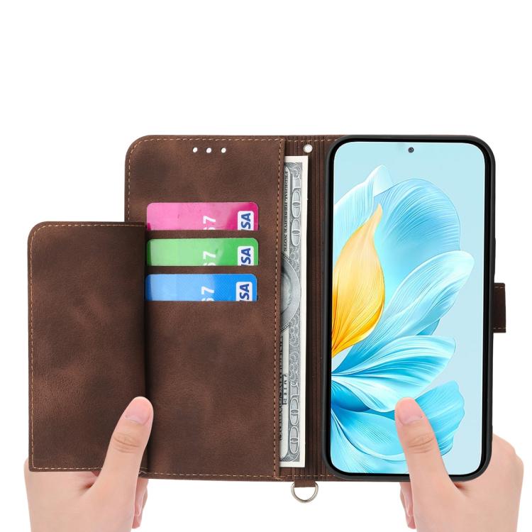 For Xiaomi 17 Pro Max Skin Feel Flowers Embossed Wallet Leather Phone Case